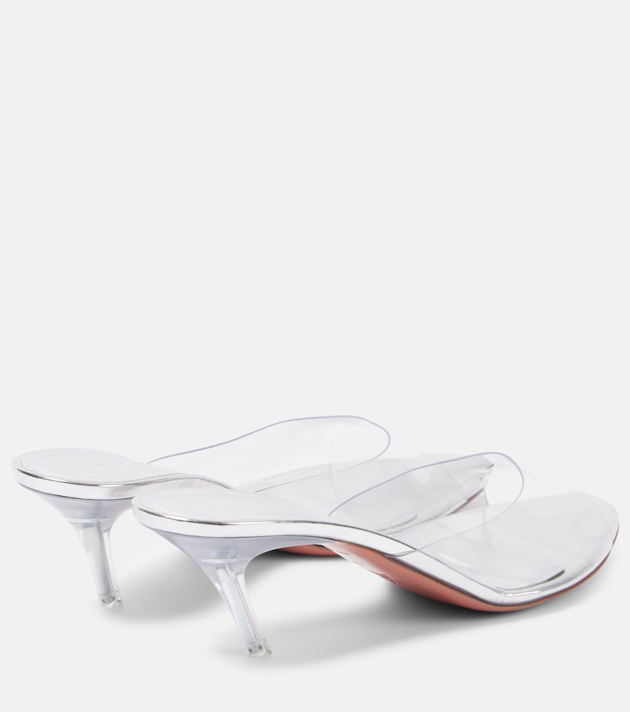 Amina Muaddi Alexa Glass 60 PVC mules