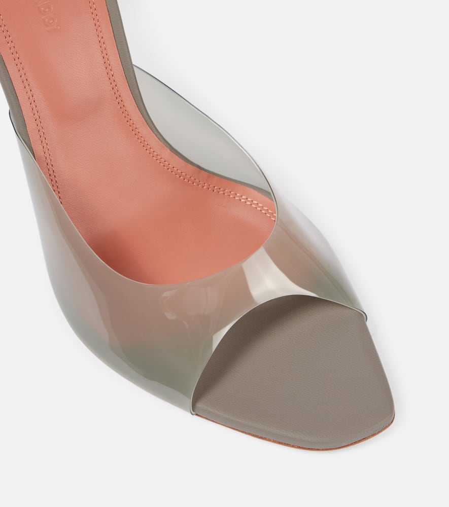 Amina Muaddi Alexa Glass 95 PVC mules