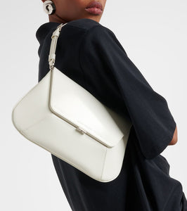 Amina Muaddi Ami leather shoulder bag