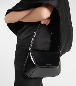 Amina Muaddi Ami leather shoulder bag