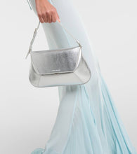 Amina Muaddi Ami leather shoulder bag