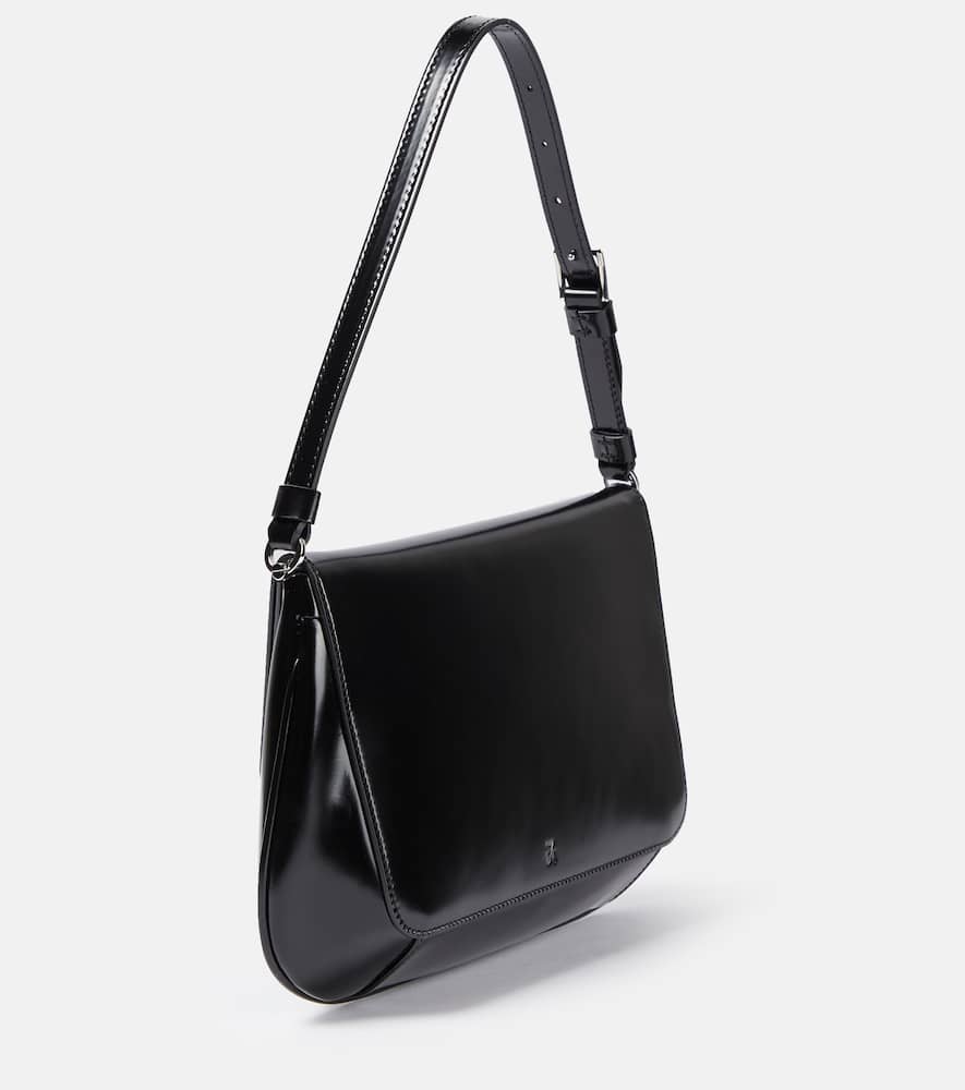Amina Muaddi Ami leather shoulder bag