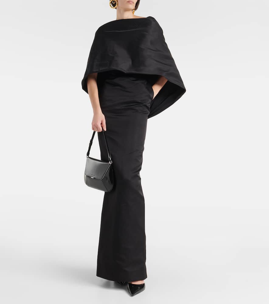 Amina Muaddi Ami leather shoulder bag