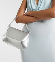 Amina Muaddi Ami leather shoulder bag