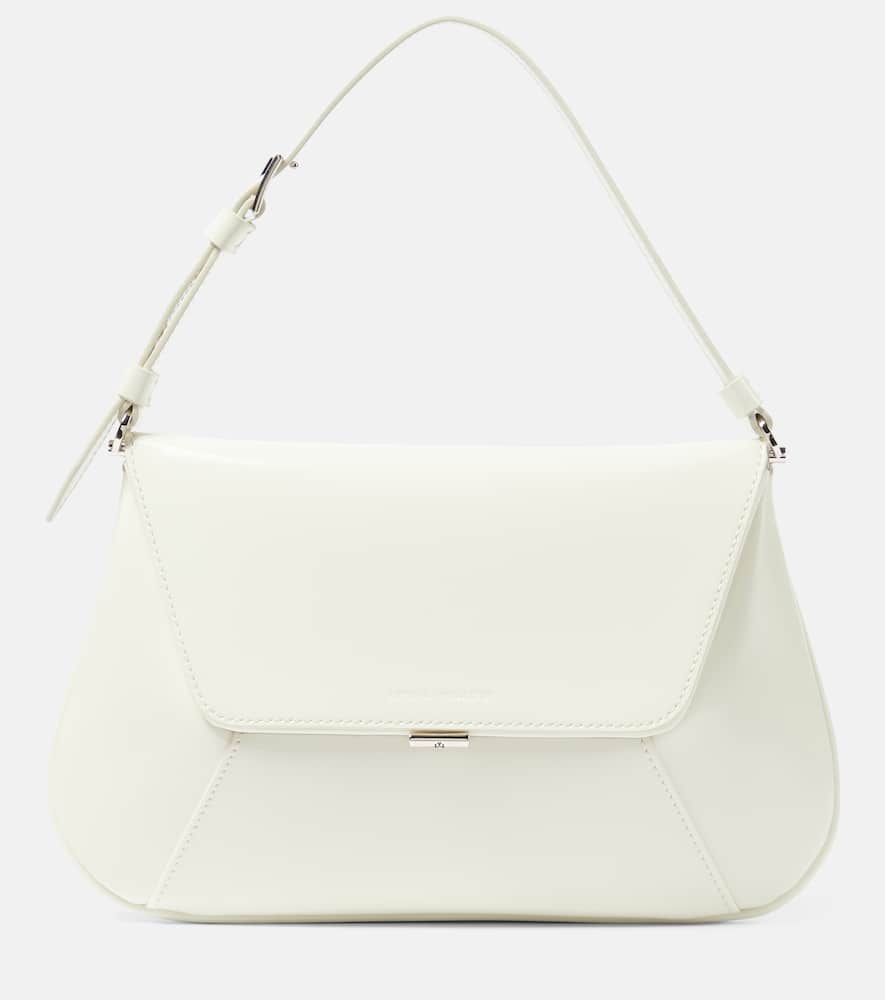 Amina Muaddi Ami leather shoulder bag