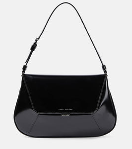 Amina Muaddi Ami leather shoulder bag