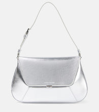 Amina Muaddi Ami leather shoulder bag