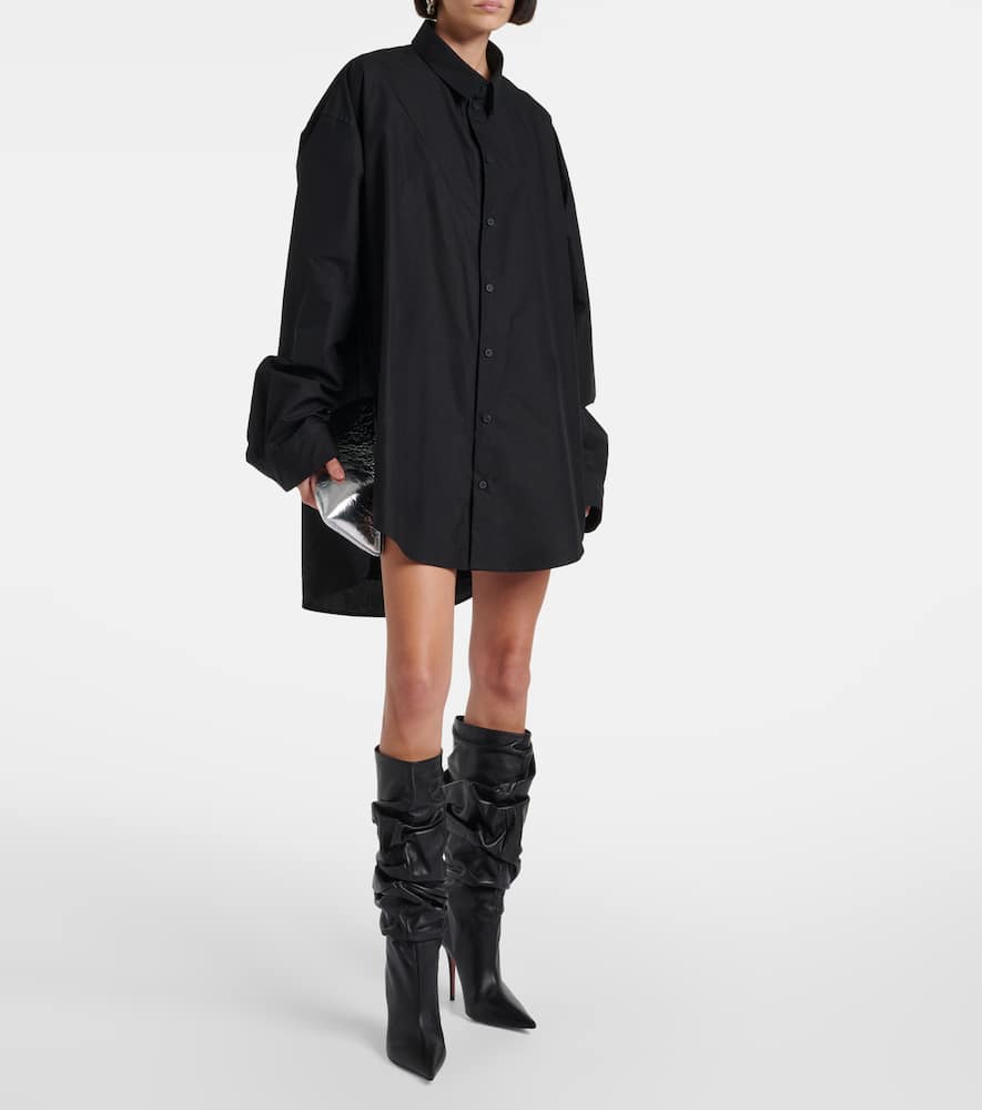 Amina Muaddi Anok 105 leather over-the-knee boots