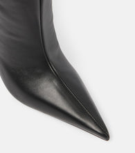 Amina Muaddi Anok 105 leather over-the-knee boots