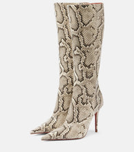 Amina Muaddi Barbara 105 leather knee-high boots