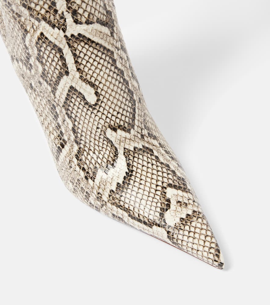 Amina Muaddi Barbara 105 leather knee-high boots