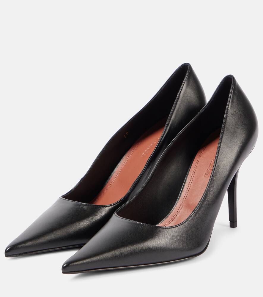 Amina Muaddi Barbara 90 leather pumps