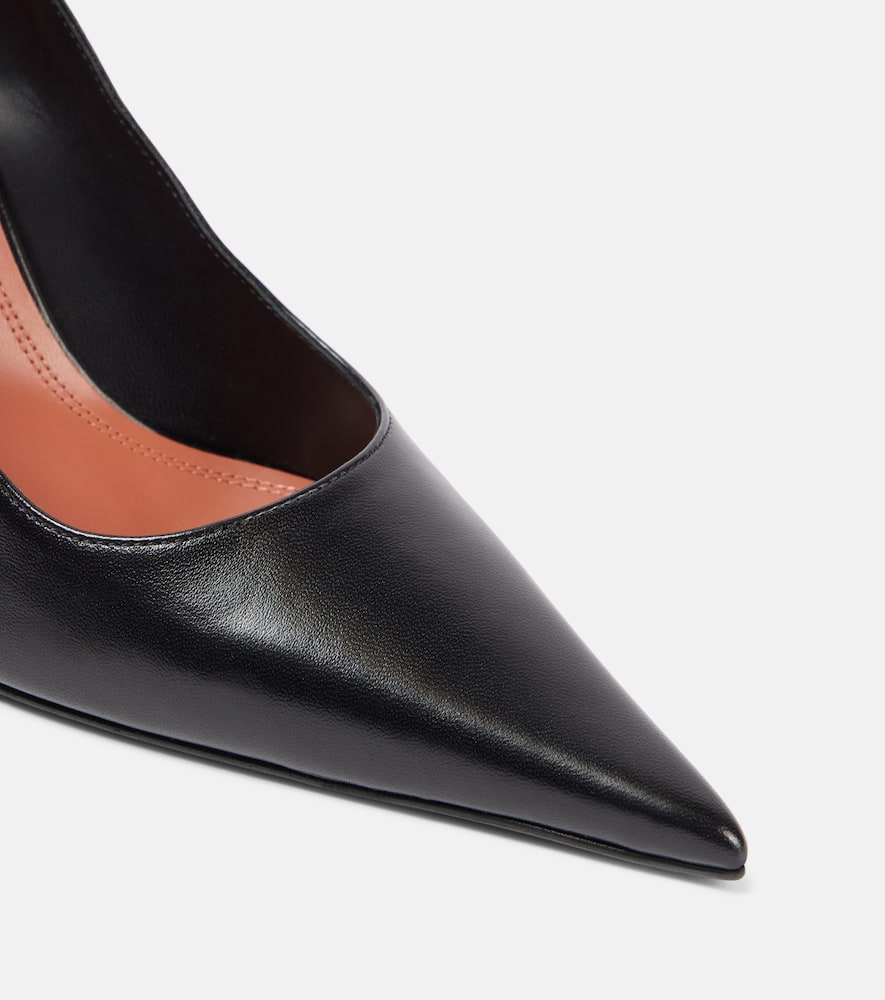 Amina Muaddi Barbara 90 leather pumps