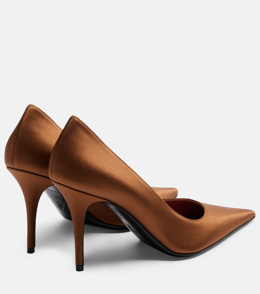 Amina Muaddi Barbara satin pumps