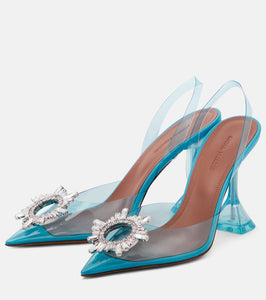 Amina Muaddi Begum embellished PVC sandals