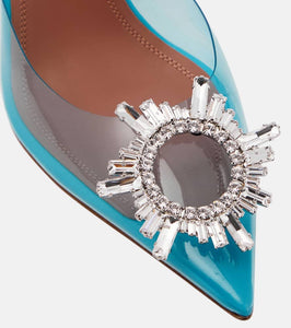 Amina Muaddi Begum embellished PVC sandals