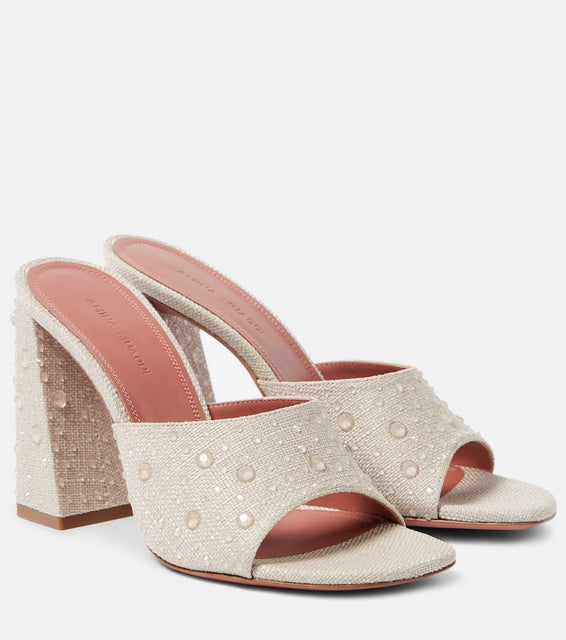 Amina Muaddi Brigitte Slipper 95 mules