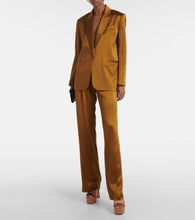 Amina Muaddi Dalida 140 satin platform mules