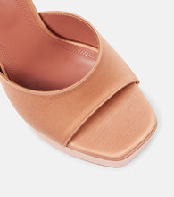 Amina Muaddi Dalida 140 satin platform mules