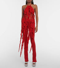 Amina Muaddi Dalida embellished platform mules