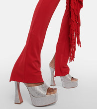 Amina Muaddi Dalida embellished platform mules