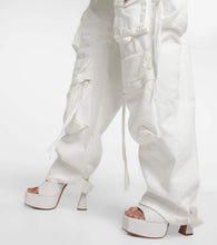 Amina Muaddi Dalida leather platform mules