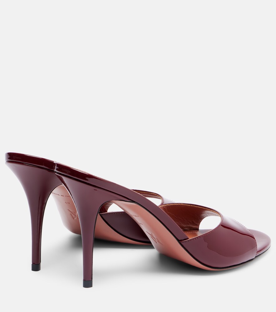 Amina Muaddi Elodie 90 patent leather mules