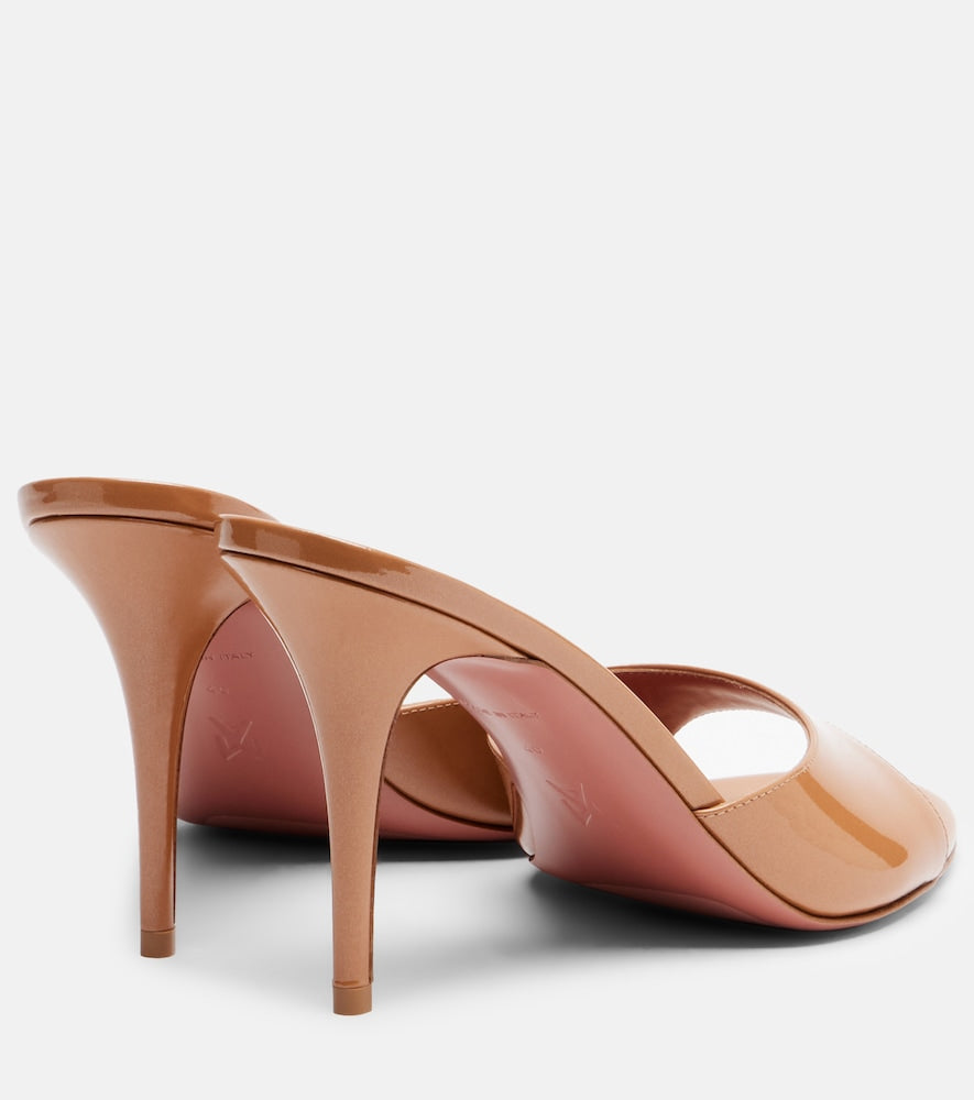 Amina Muaddi Elodie 90 patent leather mules