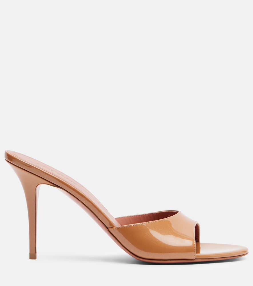 Amina Muaddi Elodie 90 patent leather mules