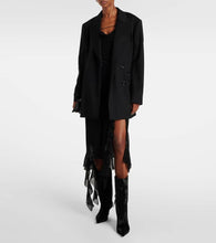 Amina Muaddi Fiona 60 calf hair knee-high boots