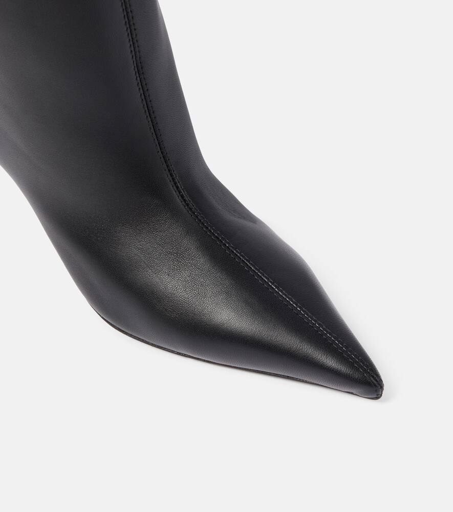 Amina Muaddi Fiona 60 leather over-the-knee boots