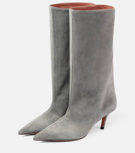 Amina Muaddi Fiona 60 suede boots