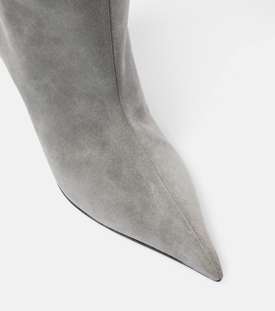 Amina Muaddi Fiona 60 suede boots