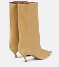 Amina Muaddi Fiona 60 suede knee-high boots