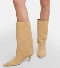 Amina Muaddi Fiona 60 suede knee-high boots