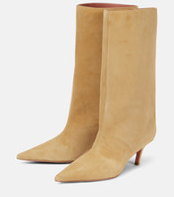 Amina Muaddi Fiona 60 suede knee-high boots