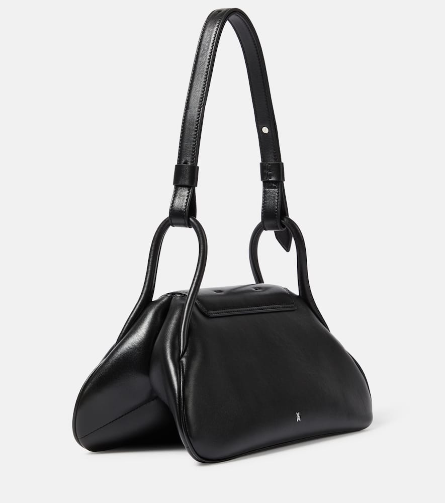 Amina Muaddi Gemini leather shoulder bag