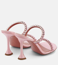 Amina Muaddi Gigi 95 embellished satin sandals