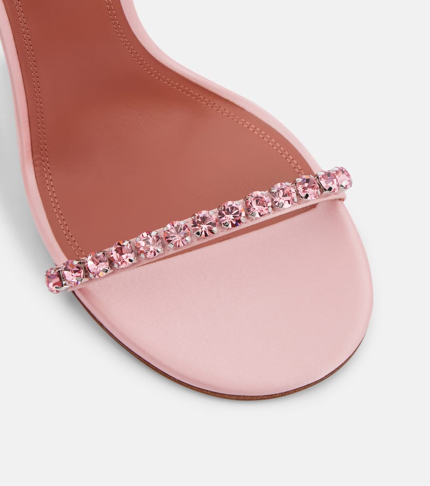 Amina Muaddi Gigi 95 embellished satin sandals