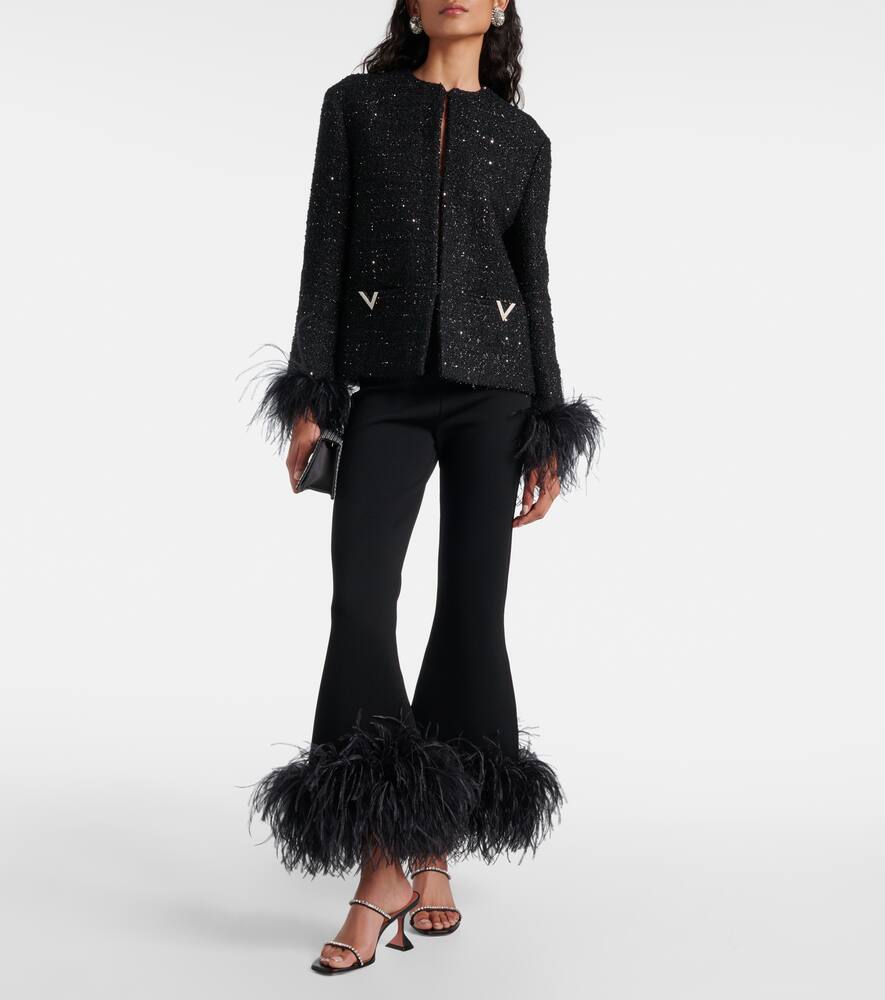 Amina Muaddi Gilda 70 embellished leather mules