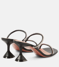 Amina Muaddi Gilda 70 embellished leather mules