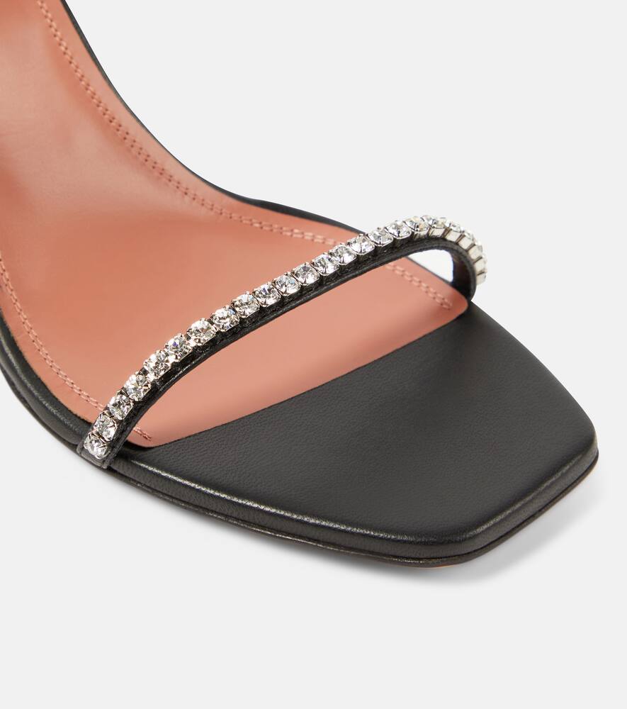 Amina Muaddi Gilda 70 embellished leather mules