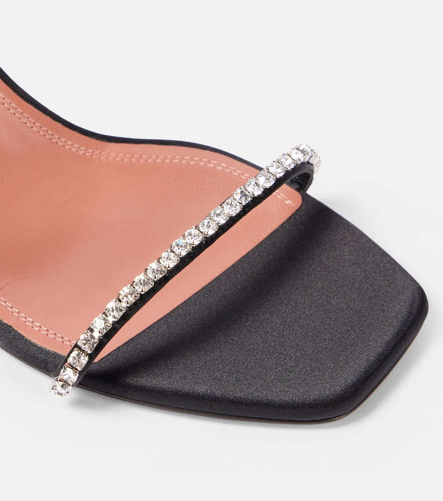 Amina Muaddi Gilda 70 embellished satin mules