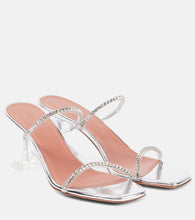 Amina Muaddi Gilda embellished PVC mules - Amina Muaddi Gilda 带缀饰 PVC 穆勒鞋