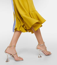 Amina Muaddi Gilda embellished leather sandals