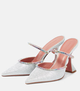 Amina Muaddi Gilda embellished mules