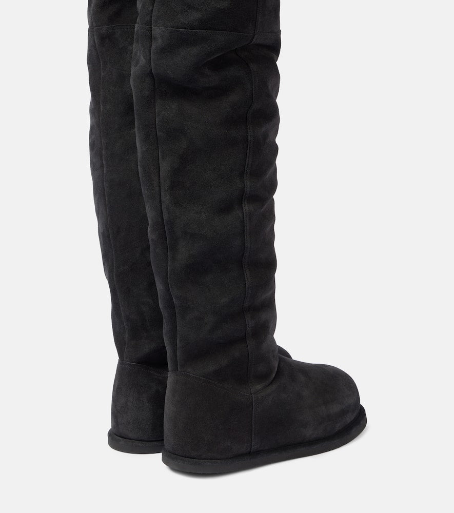 Amina Muaddi Heidi 15 leather over-the-knee-boots