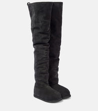 Amina Muaddi Heidi 15 leather over-the-knee-boots