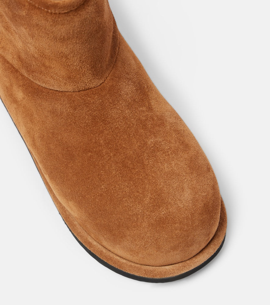 Amina Muaddi Heidi shearling-lined suede ankle boots