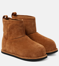 Amina Muaddi Heidi shearling-lined suede ankle boots